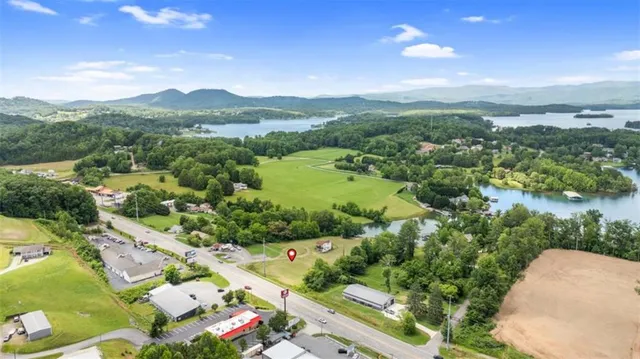 an aerial view of a city with lots of residential buildings