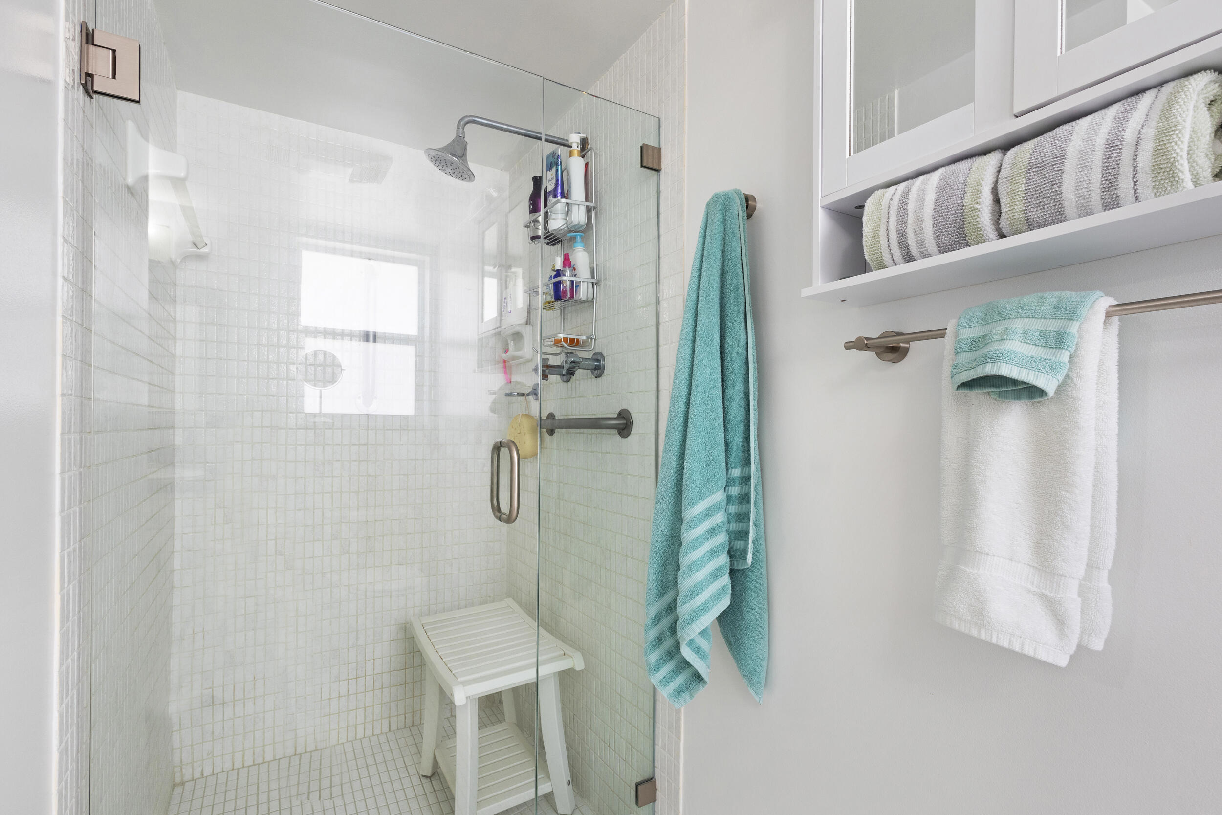 7 Colonial Club Drive, Unit 300 Boynton Beach, FL 33435 - Photo 11 of 24 a bathroom with a shower