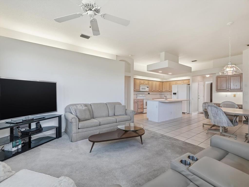 9311 Butler Boulevard Weeki Wachee, FL 34613 - Photo 28 of 60 a living room with furniture and a flat screen tv