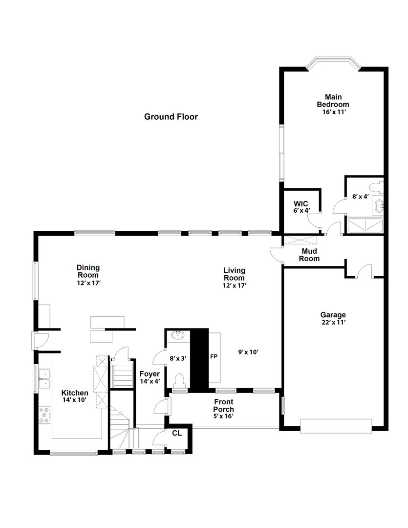 427 Uvedale Road Riverside, IL 60546 - Photo 30 of 33 a picture of a floor plan