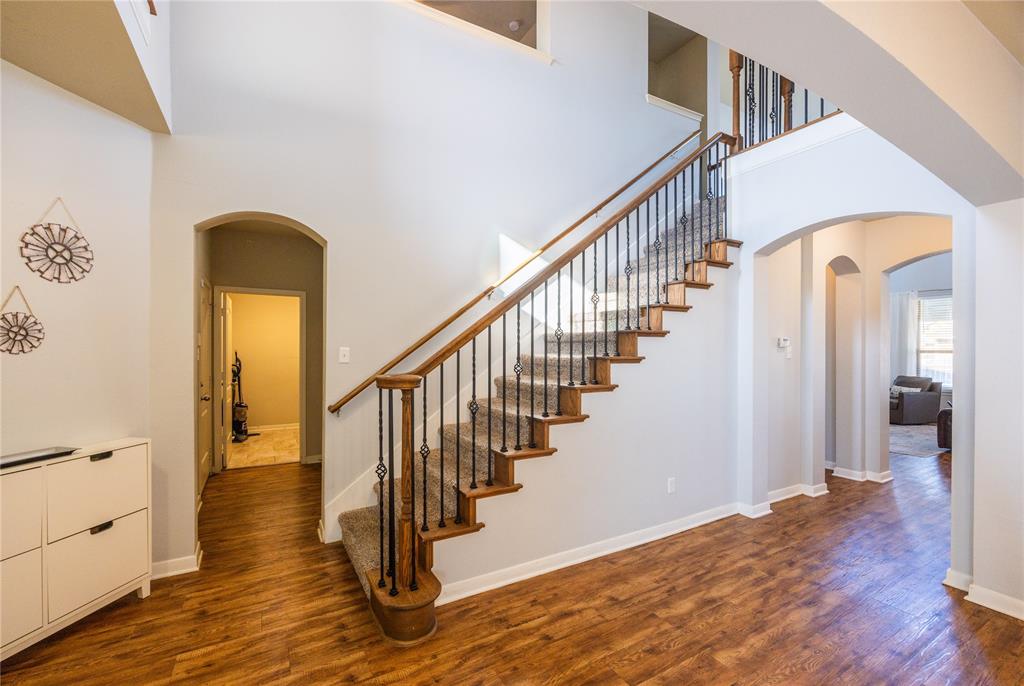 10864 Aurora Drive Waco, TX 76708 - Photo 29 of 40 a view of entryway and hall with wooden floor