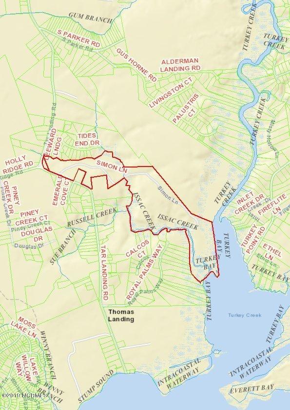 541 Tar Landing Road Holly Ridge, NC 28445 - Photo 15 of 15 Hydrography Map