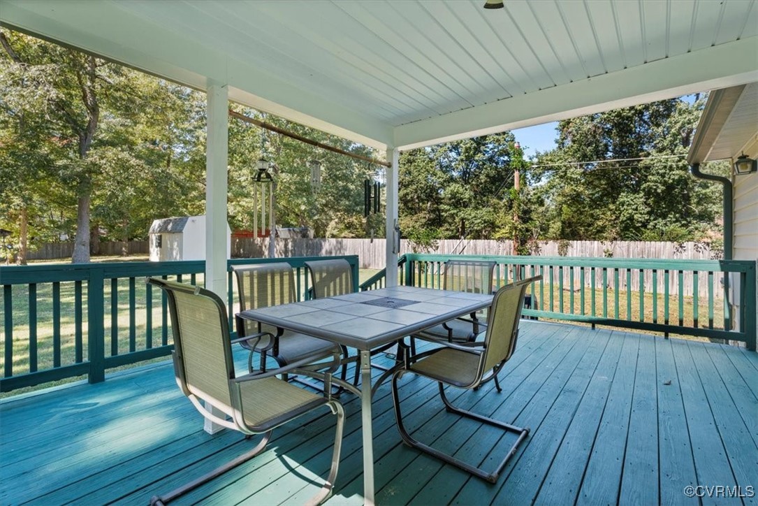10459 Rockingham Road Mechanicsville, VA 23116 - Photo 34 of 48 Partially Covered Wooden deck