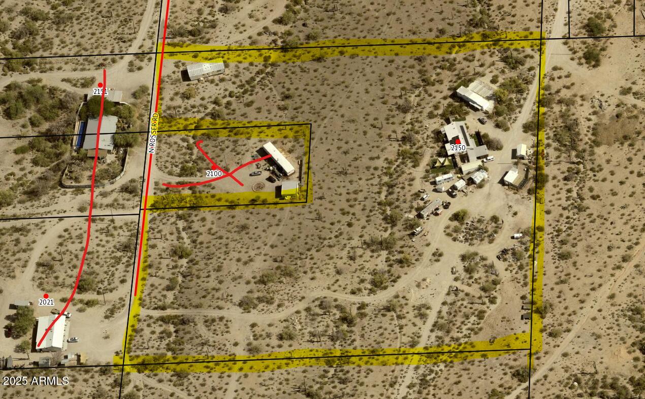 2150 North Rosser Road Ajo, AZ 85321 - Photo 14 of 16 Pima County Ariel view