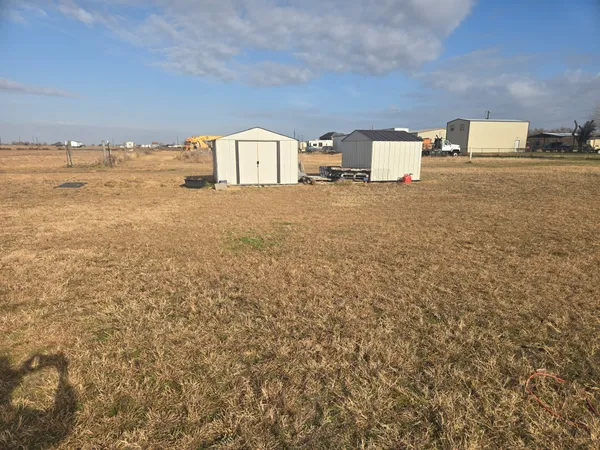 a house view with beach