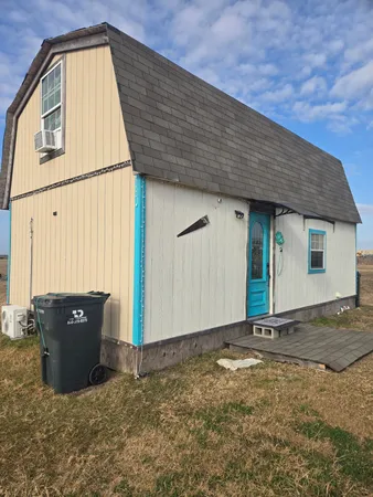 a backyard of a house