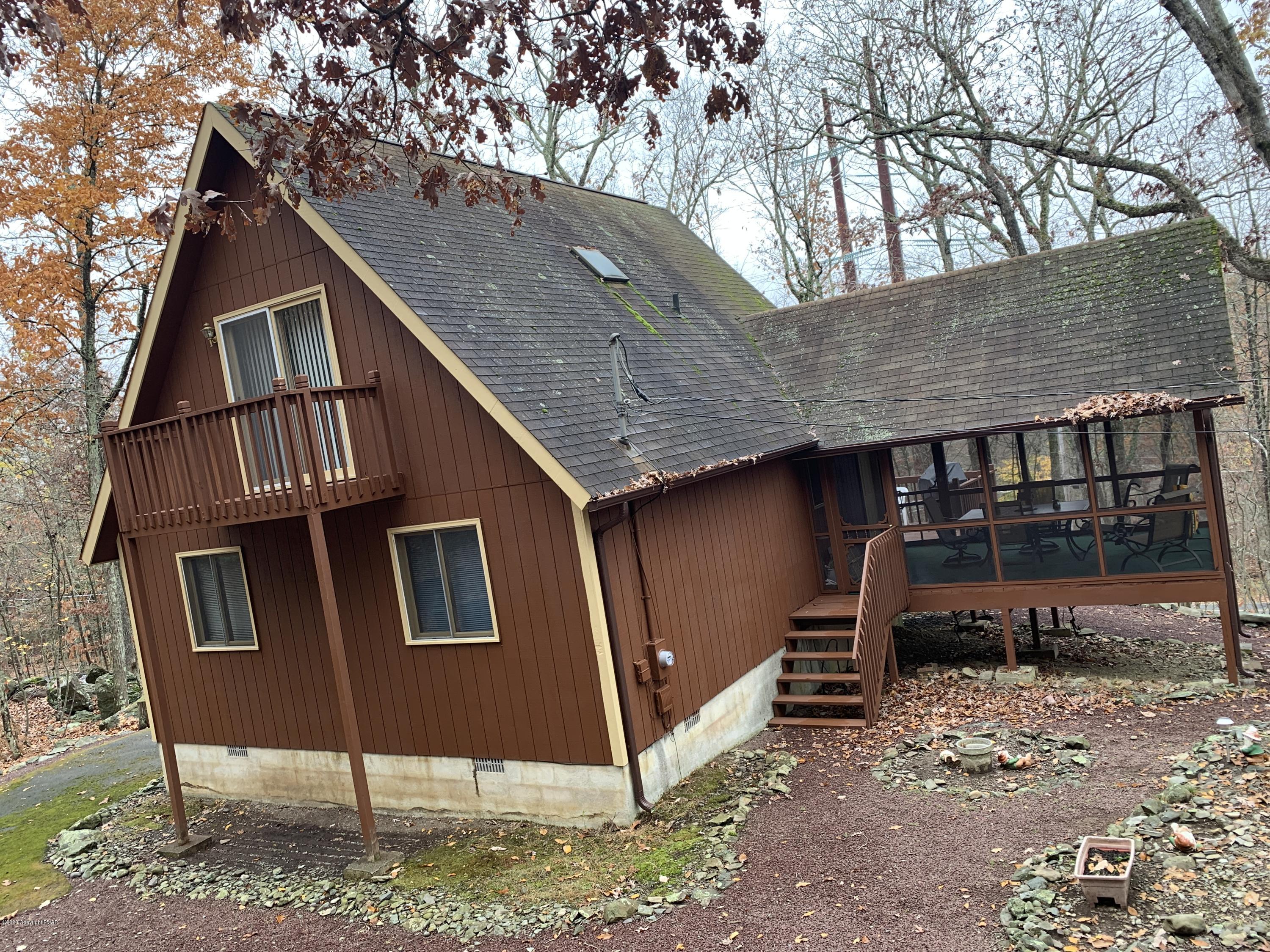 192 Salisbury Road Bushkill, PA 18324 - Photo 3 of 28 a house view with a outdoor space