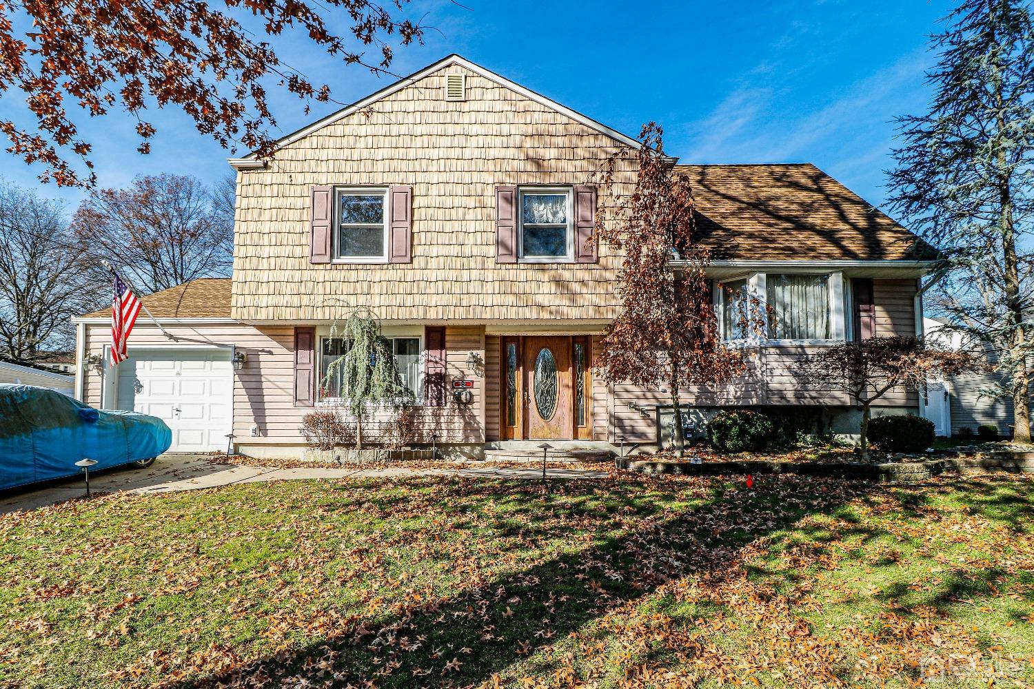 a front view of a house