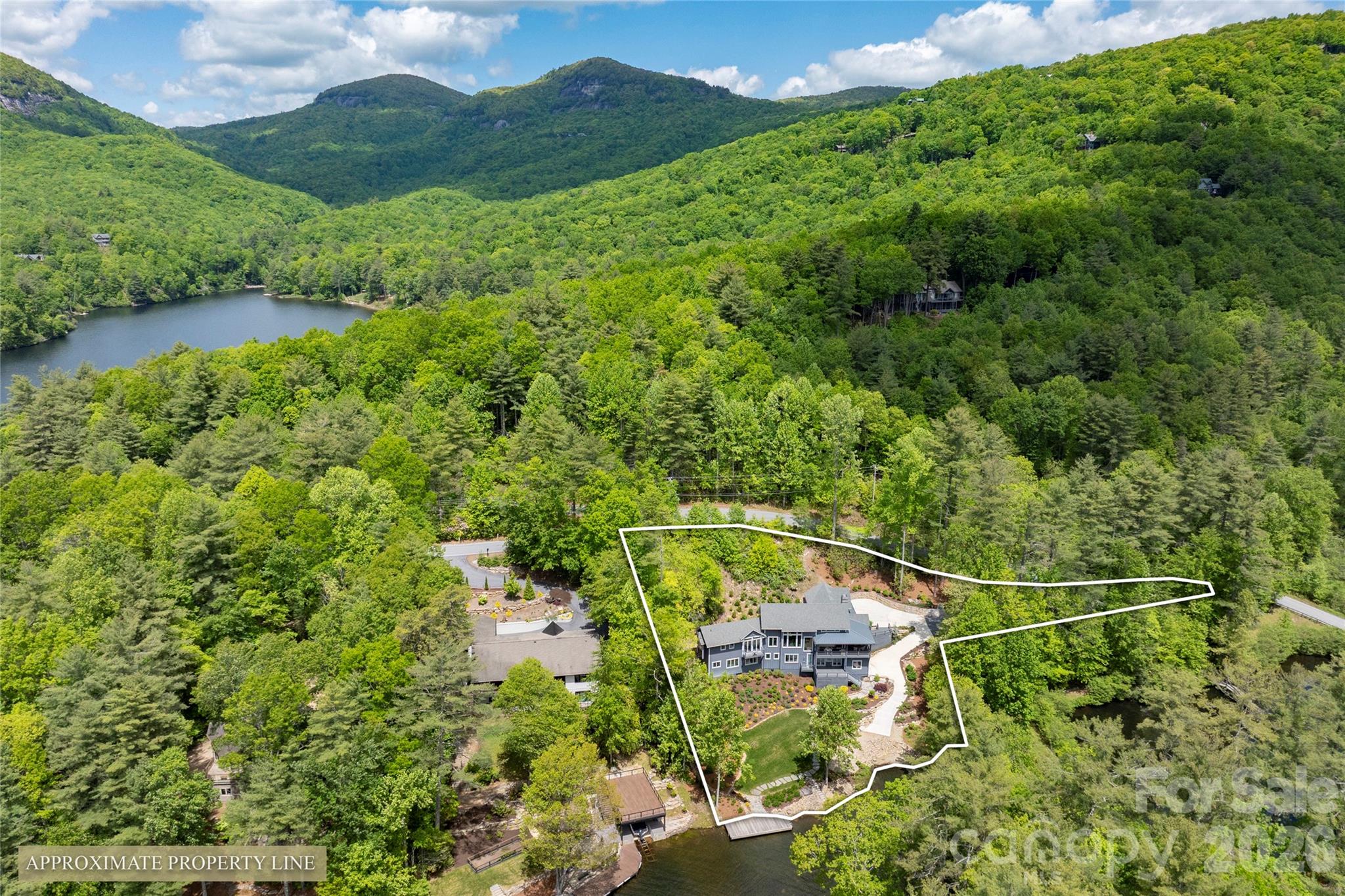 2235 Cold Mountain Road Lake Toxaway, NC 28747 - Photo 44 of 47 a view of a lush green forest with a house