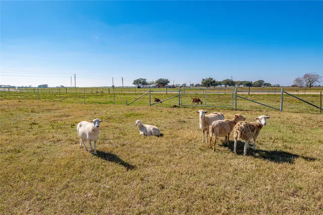 a view of a street with an ocean view