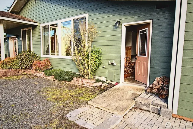 a front view of a house