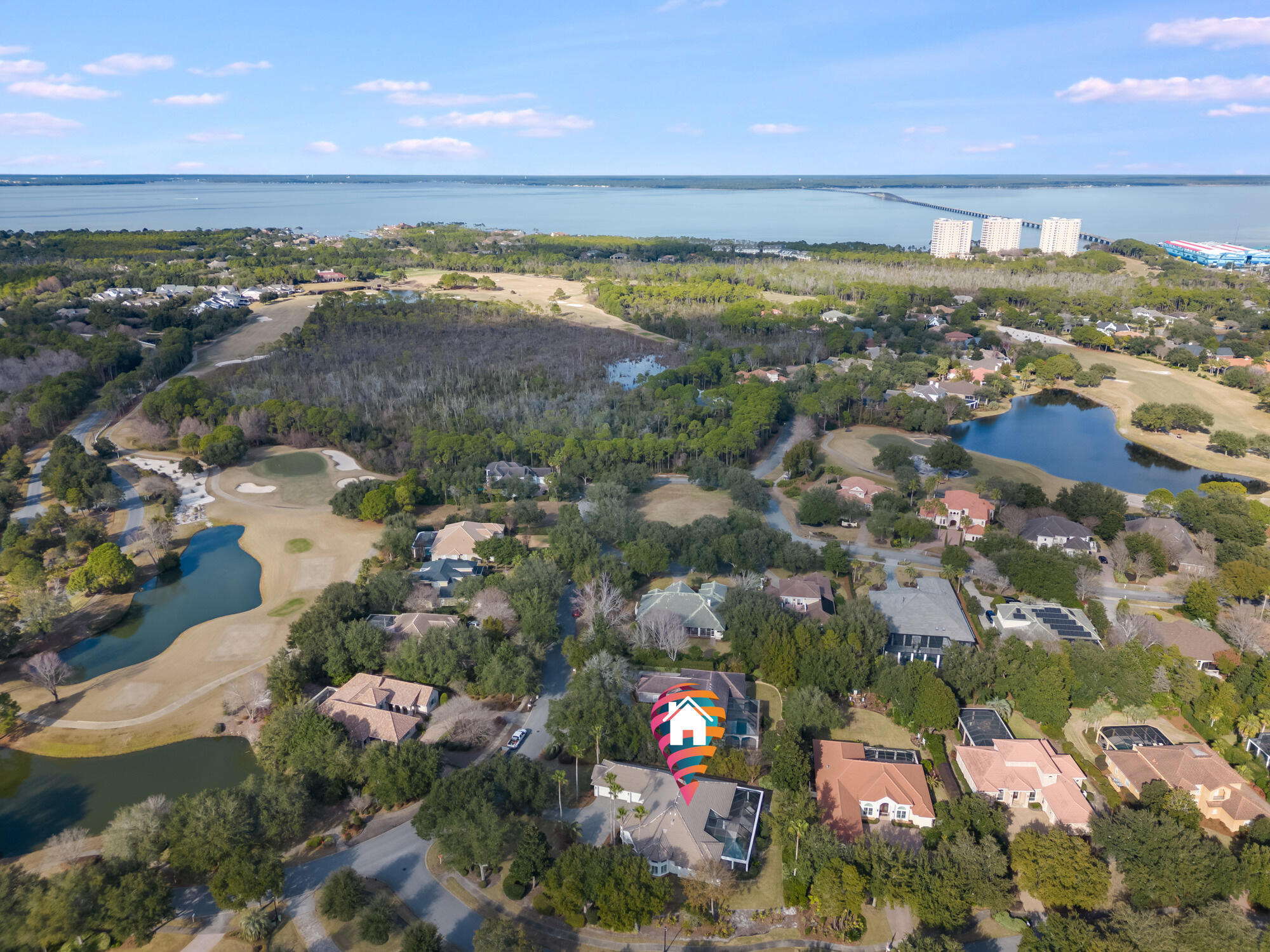 4316 Stonebridge Road Destin, FL 32541 - Photo 64 of 72 Bay Aerial