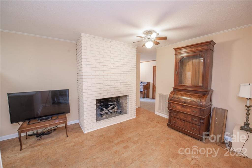 3255 Lake Shore Road South Denver, NC 28037 - Photo 18 of 32 a living room with furniture a flat screen tv and a fireplace