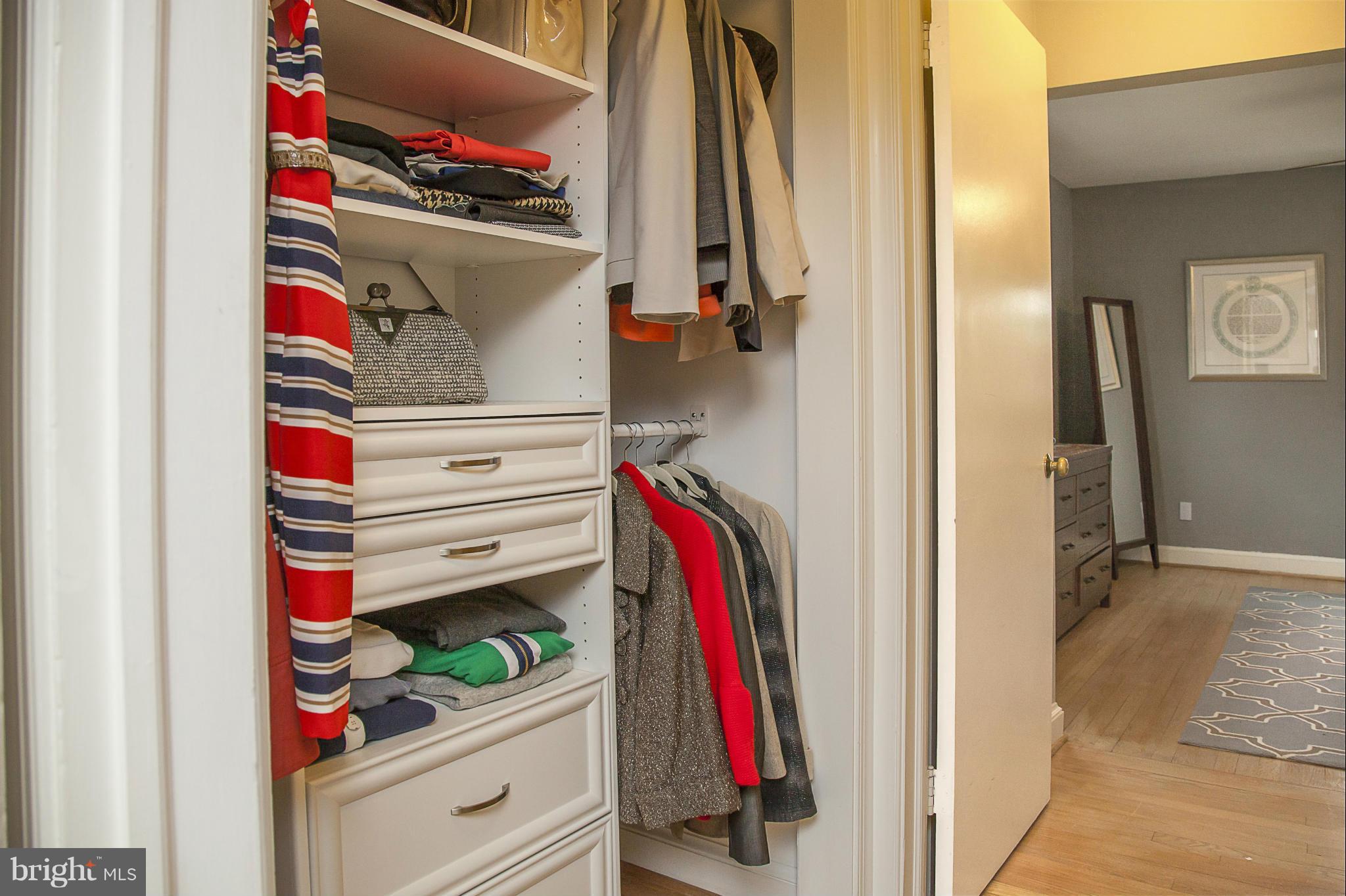 9508 Seminole Street Silver Spring, MD 20901 - Photo 14 of 28 a view of walk in closet with clothes and shoes