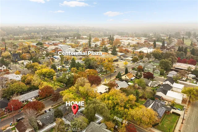 front view of a house with a street