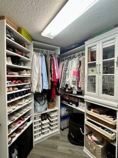 4650 Links Village Drive, Unit B503 Ponce Inlet, FL 32127 - Photo 29 of 47 a view of walk in closet with clothes and shoes