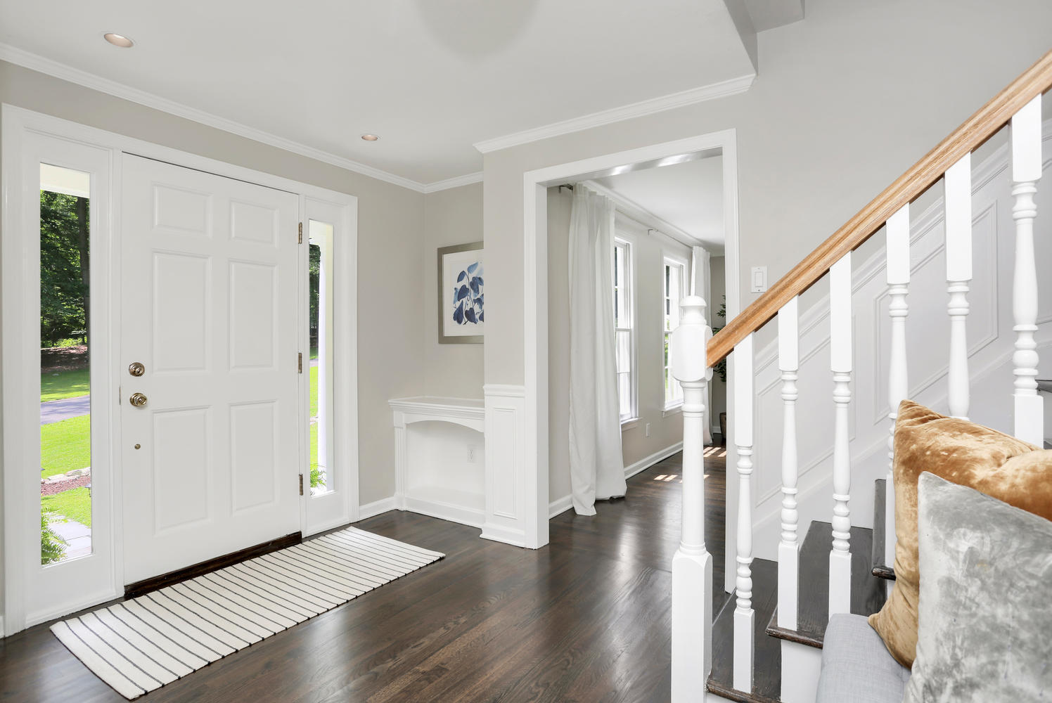 171 Jonathan Road New Canaan, CT 06840 - Photo 3 of 38 a view of an entryway with wooden floor