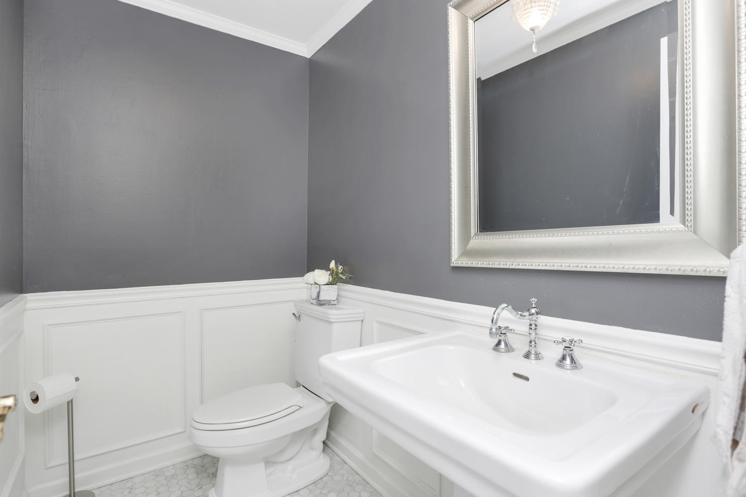 171 Jonathan Road New Canaan, CT 06840 - Photo 31 of 38 a bathroom with a sink and a toilet
