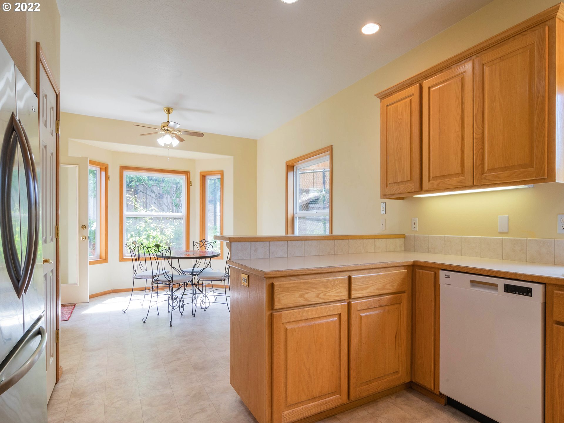 2255 33rd Street Springfield, OR 97477 - Photo 12 of 31 a view of a kitchen with cabinets and outdoor view