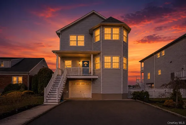 a front view of a house
