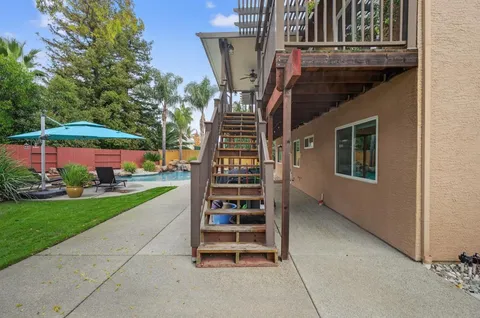 a view of outdoor space and deck