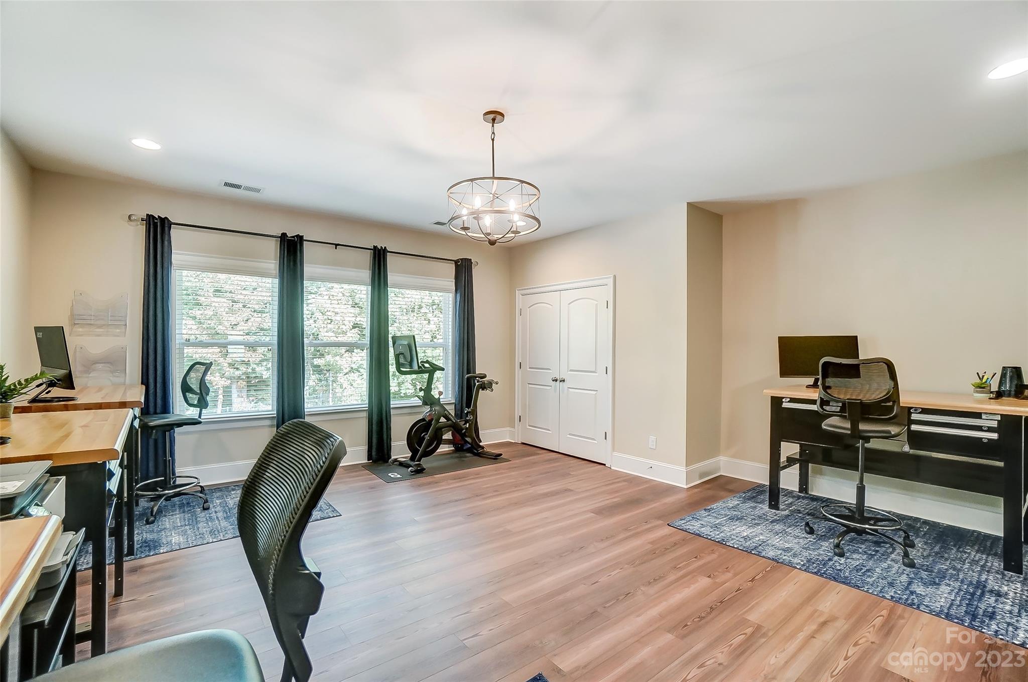 1494 Afton Way Fort Mill, SC 29708 - Photo 37 of 47 a workspace with wooden floor