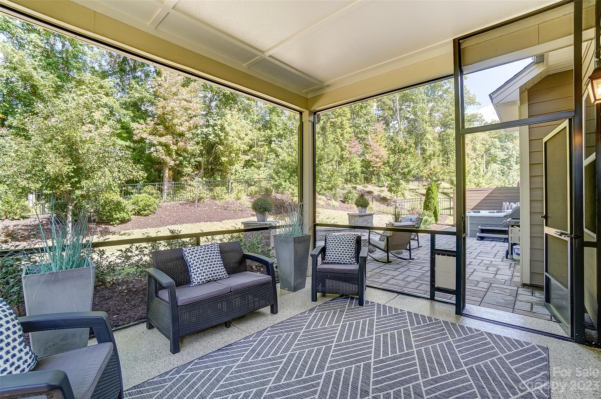 1494 Afton Way Fort Mill, SC 29708 - Photo 42 of 47 a balcony with furniture and a rug