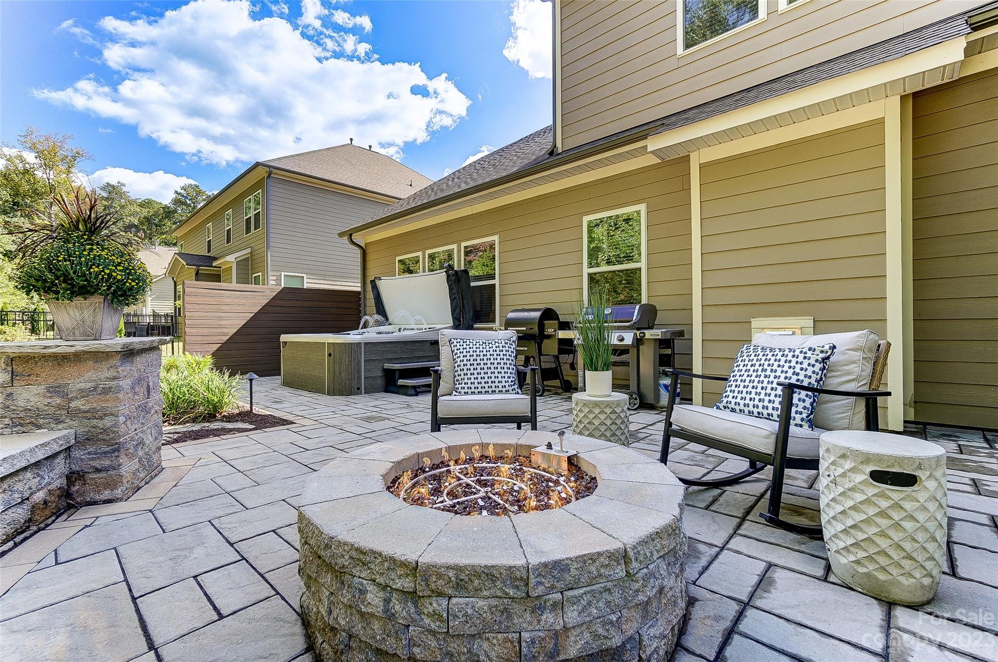 1494 Afton Way Fort Mill, SC 29708 - Photo 45 of 47 a view of a backyard with a patio