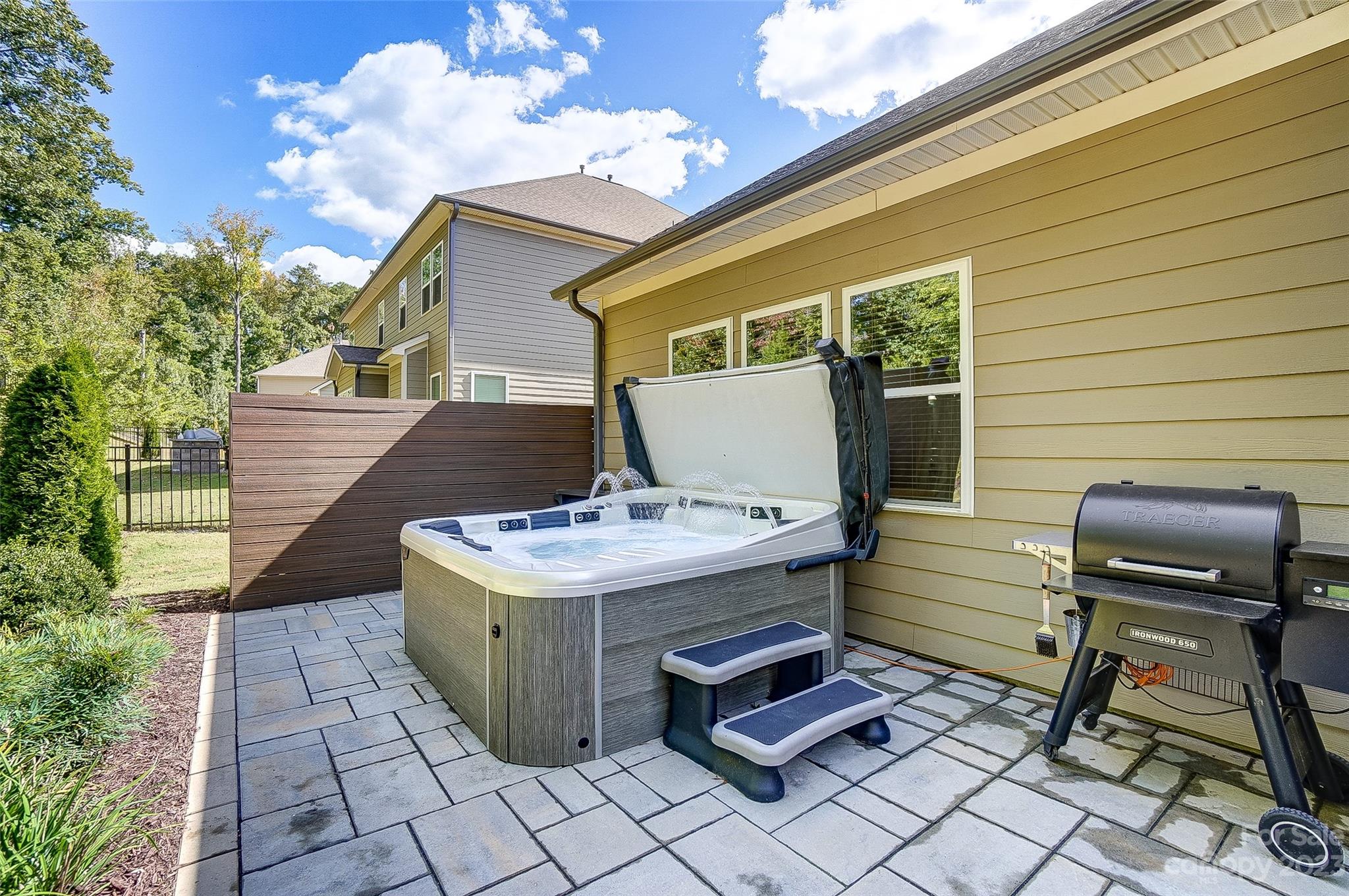 1494 Afton Way Fort Mill, SC 29708 - Photo 46 of 47 a view of a deck with wooden floor and a barbeque
