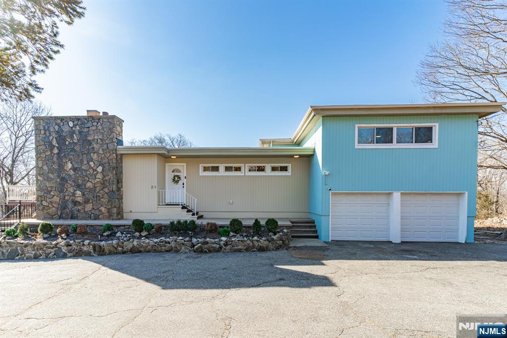 a front view of a house