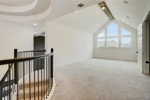 a view of empty room with front door