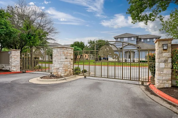 a view of a door front of house