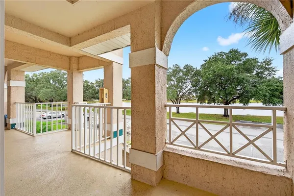 a view of a balcony