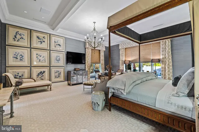 a living room with furniture fireplace and a flat screen tv