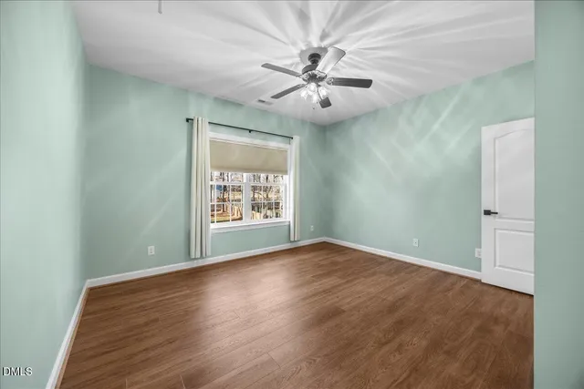 a view of small space with racks on the wall