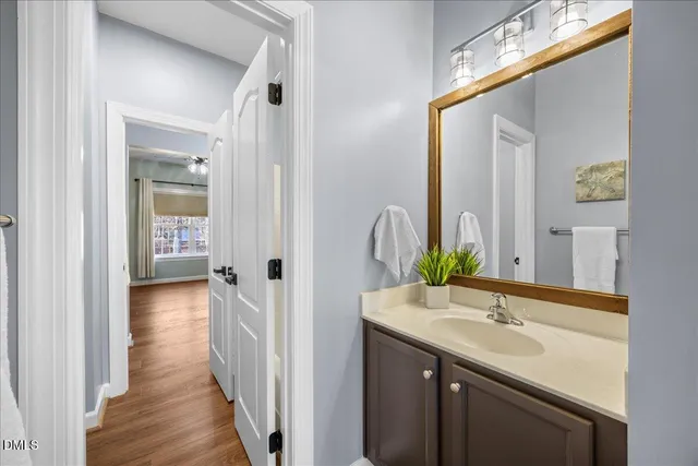 a view of small space with racks on the wall