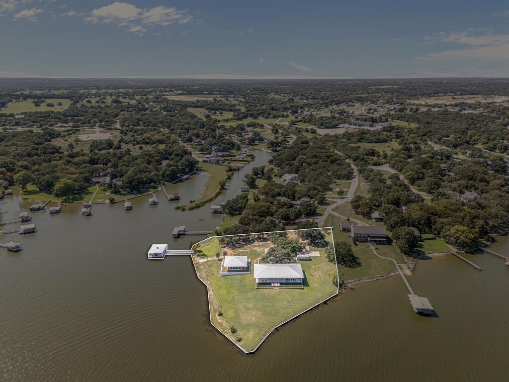 7145 Hickey Road Azle, TX 76020 - Photo 34 of 40 an aerial view of a house with a mountain