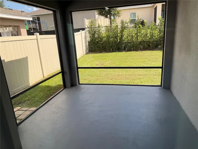 a view of a street from a balcony