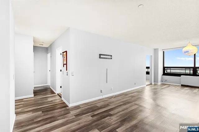 a view of a room with an empty space