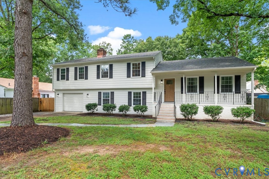7010 Slate Road Chesterfield, VA 23832 - Photo 2 of 45 Split-level residence featuring a covered front po