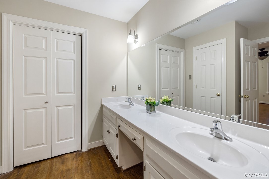 2210 Albion Road Midlothian, VA 23113 - Photo 24 of 36 a bathroom with a sink and a mirror