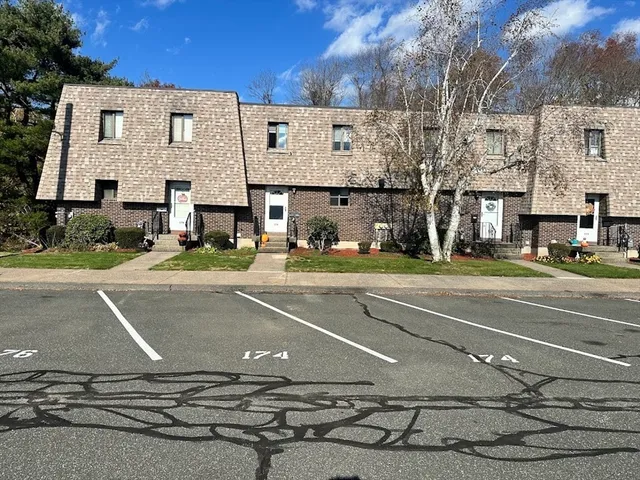 a view of a street with houses