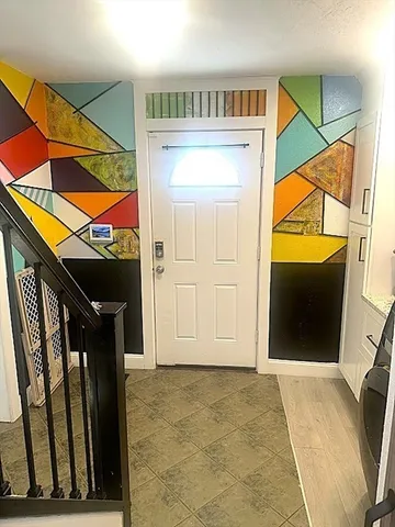 a view of front door