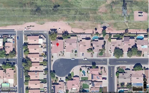 a view of a lake with houses