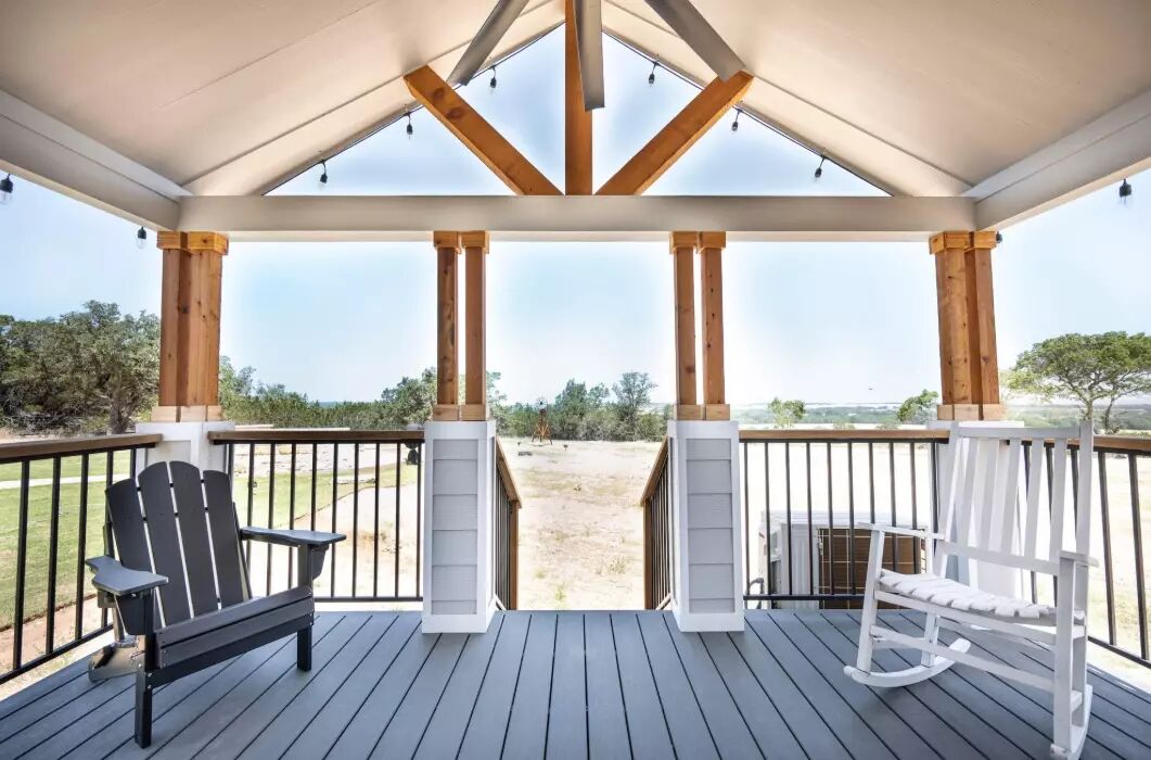 5386 Ranch Road 1376, Unit 79 Fredericksburg, TX 78624 - Photo 17 of 39 View of wooden deck