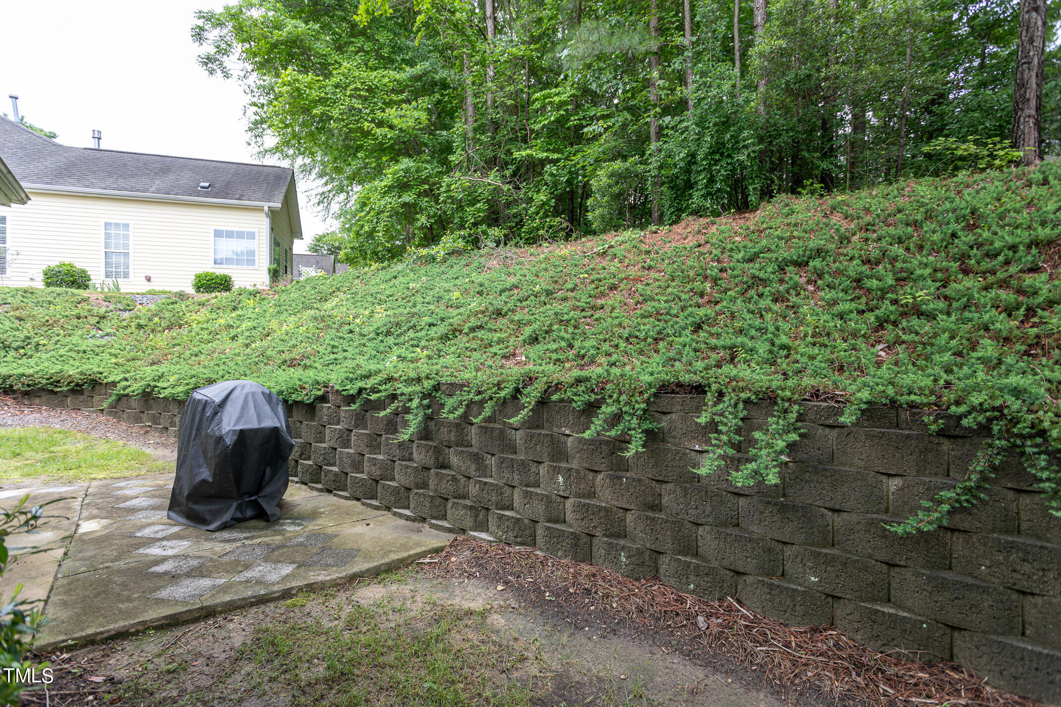 2548 Bent Green Street Raleigh, NC 27614 - Photo 25 of 28 a view of a garden with a fountain