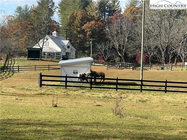 a view of a swimming pool with a chair