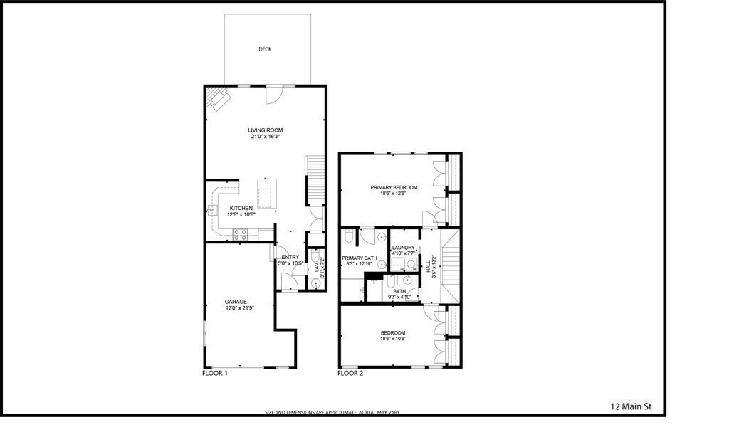 12 Main Street, Unit 13 Rowley, MA 01969 - Photo 6 of 9 a picture of a floor plan