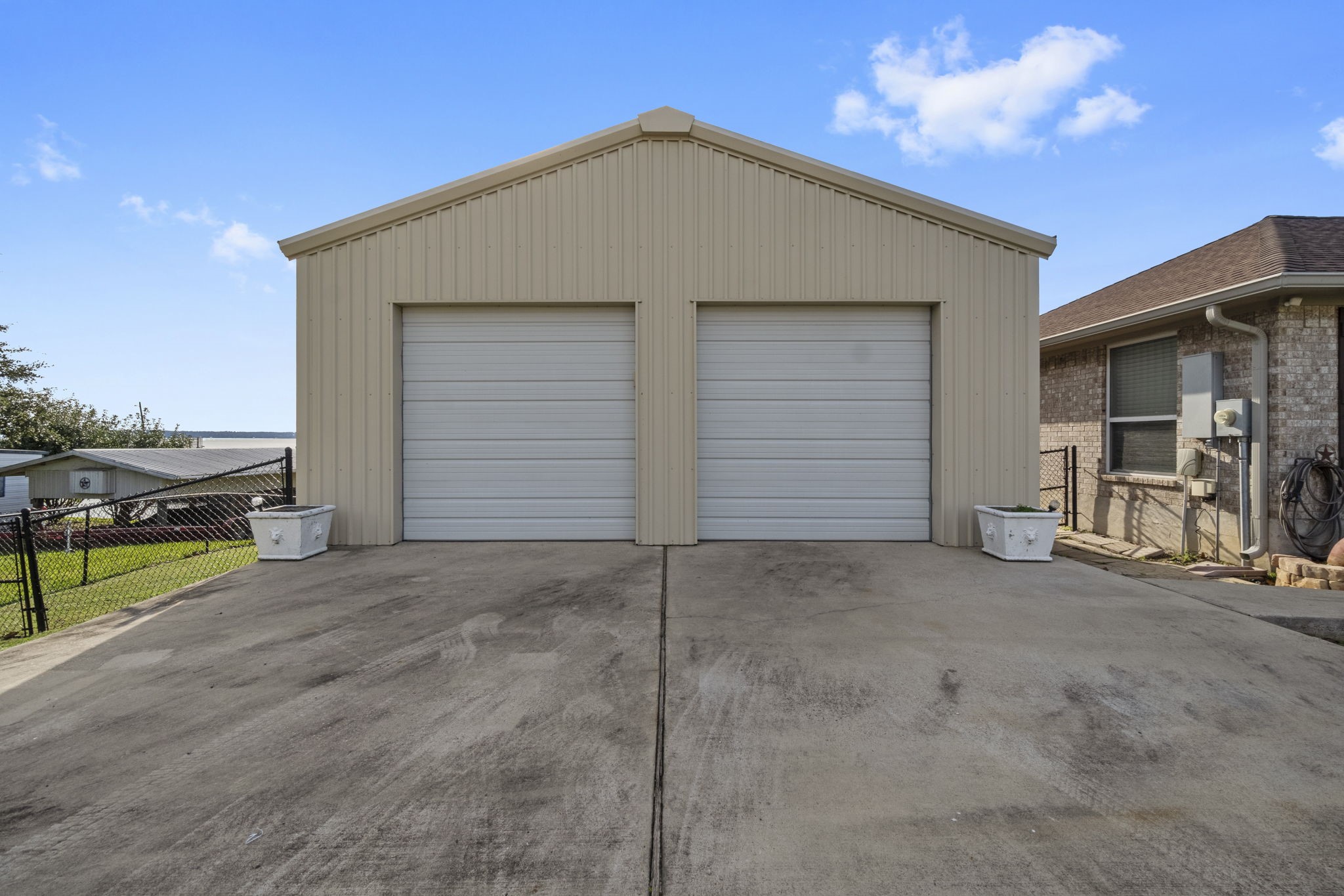 330 Crestmont Point Blank, TX 77364 - Photo 29 of 48 Back view of the shop/2 car garage