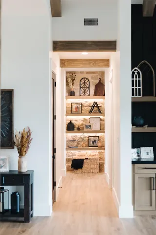 a front view of house with yard and outdoor seating
